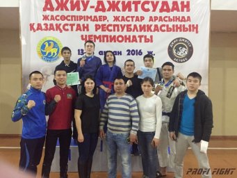 Чемпионат Казахстана по комбат дзю-дзюцу среди моложёжи 2016. Файтинг.